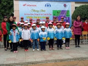 Trường Tiểu học Nam Thanh thành phố Điện Biên Phủ: 643 em học sinh tham gia Chương trình “An toàn giao thông vì nụ cười trẻ thơ” cùng Honda Nam Á